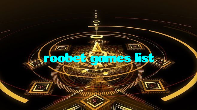 roobet games list