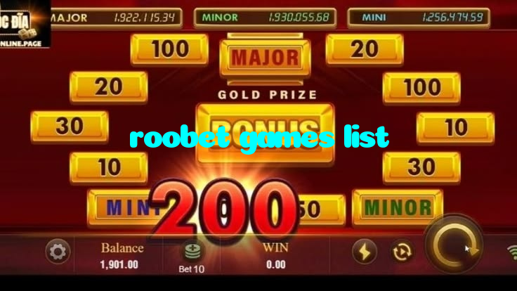 roobet games list casino presented on mobile device in Pakistan with slots and live games
